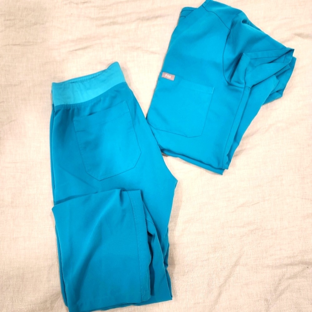 Figs set TEAL!! discontinued color!!